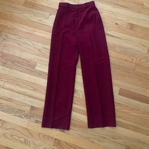 Vintage burgundy high rise Levi’s